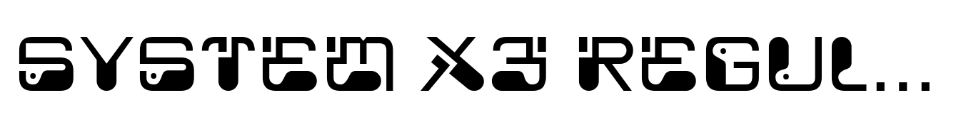 System X3 Regular